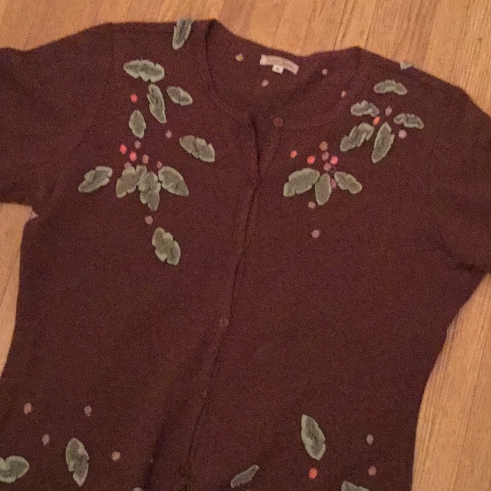 Dick & Jayne brown wool cardigan XL